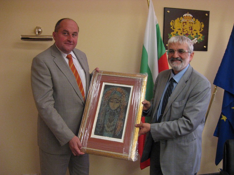President of the Supreme Audit Office František Dohnal with the president of the BNAO Valerij Dimitrov