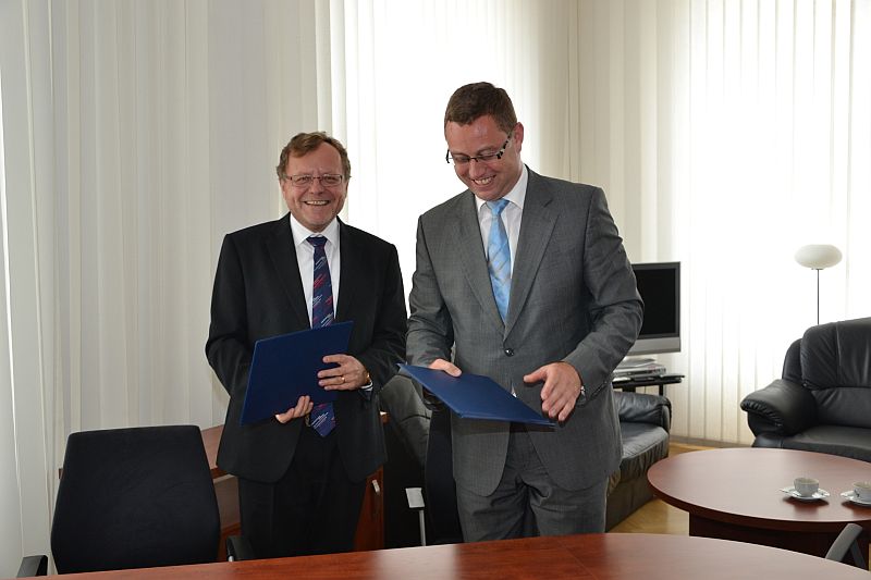 Prezident NKÚ Miloslav Kala a nejvyšší státní zástupce Pavel Zeman, Brno 20. 8. 2013