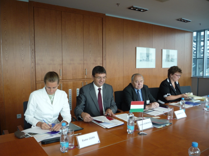 Delegace Státního kontrolního úřadu Maďarska - Praha, srpen 2012