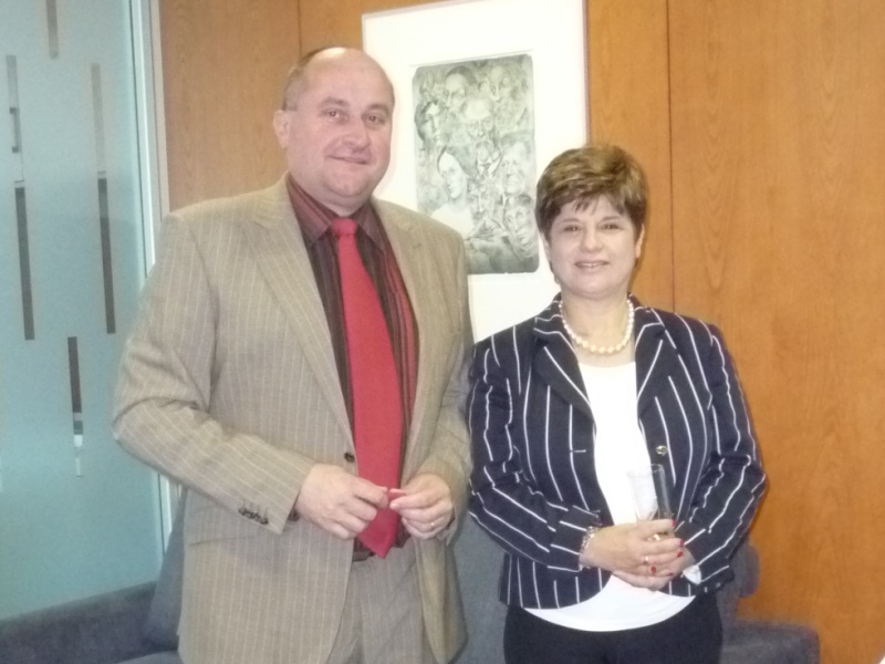 Generální auditorka Kyperské republiky Chrystalla Georghadji s prezidentem Nejvyššího kontrolního úřadu Františkem Dohnalem