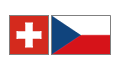 Flag of the Switzerland and the Czech Republic