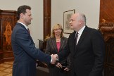 Předseda Poslanecké sněmovny Radek Vondráček a nový člen NKÚ Jan Kinšt