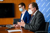 President Kala during online meeting