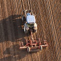 Tractor in the field